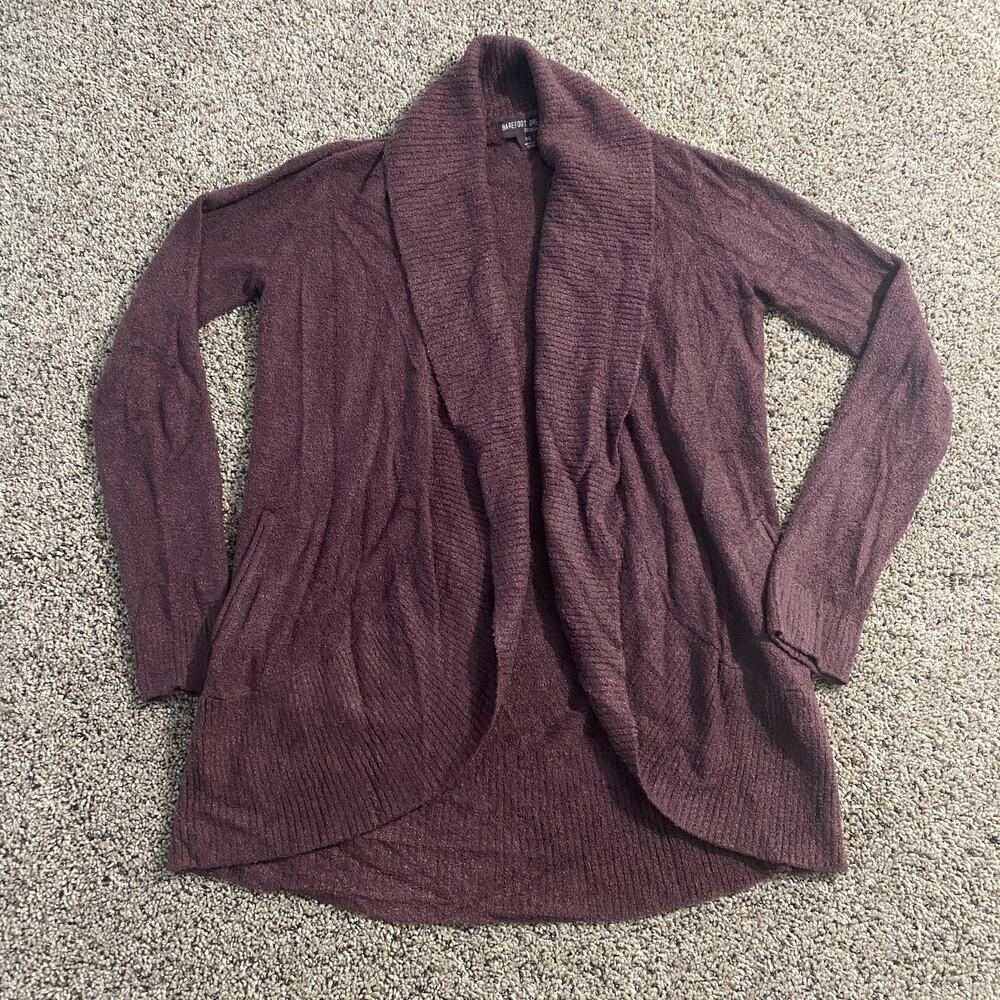 Barefoot Dreams Cardigan Womens XS CozyChic‎ Lite Open Front Pockets Sweater